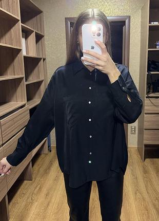 Жіноча сорочка zara чорна