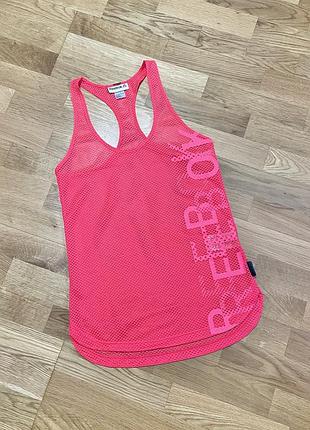 Женская спортивная майка борцовка сетка reebok top tank футболка для бега спорта бра gymshark зала тренировок йоги беговая new balance топ nike pro