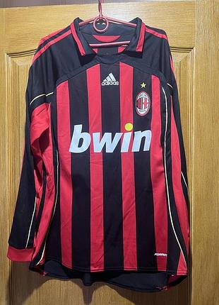 Футбольная форма мужская adidas ac milan красно-черная, размер l