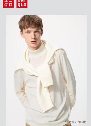 Свитер uniqlo из 100% мериносовой шерсти