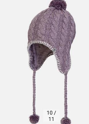 Оригінальна зимова шапка-вушанка the north face fuzzy earflap beanie