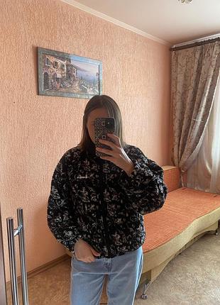 Шуба бомбер тедди флис
