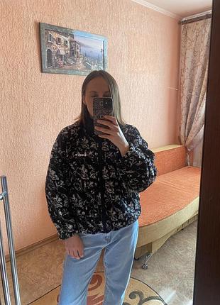 Шуба бомбер тедди флис 3