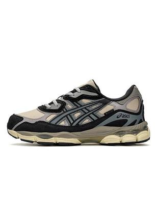 Кроссовки мужские asics gel-nyc#x beige grey black