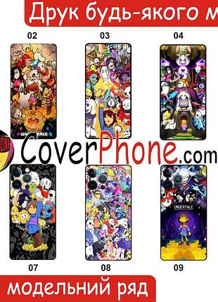 Силиконовый чехол андертейл undertale для zte blade a52 с рисунком