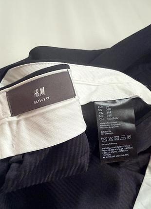 Чоловічі брюки slim fit h&m 5