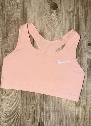 Ніжно-рожевий топ, бра для занять спортом nike dri-fit