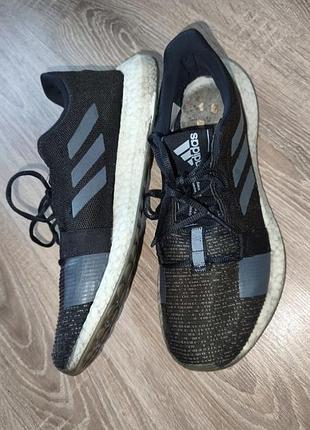 Кроссовки спортивные adidas 44-45р.28см мужские черные хаки под реставрацию