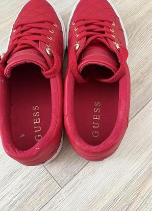 Кеди жіночі guess червоні 4