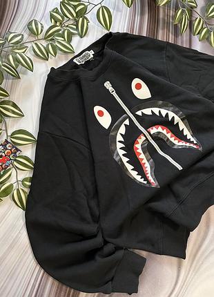 Оверсайз a bathing ape світшот bape s stussy style