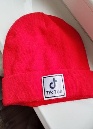 Шапка унісекс tiktok червона ♥️