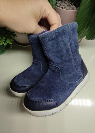 Черевики для дівчаток clarks демісезонні сині 23 розмір