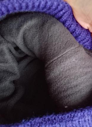 Шапка жіноча ugg зимова синя💙 2