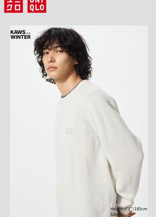 Свитер kaws winter из овечьей шерсти uniqlo