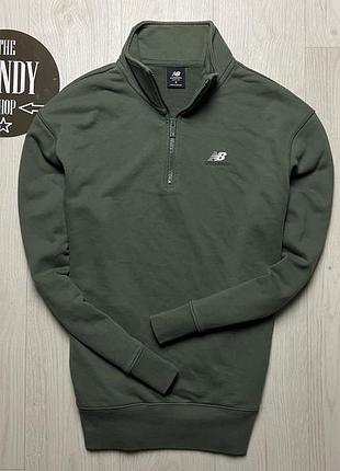 Мужская зип кофта new balance, размер по факту м