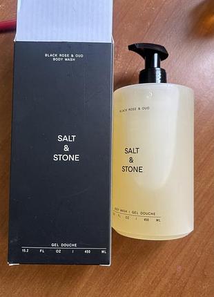 Гель для душу salt & stone black rose & oud 450 мл