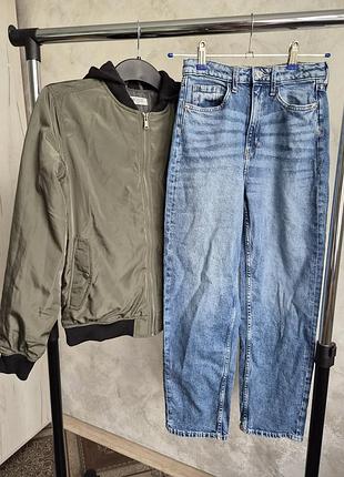 Бомбер та джинси h&m