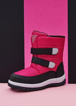 Детские зимние сапоги для девочки sinsay 7328r-40x 24 розовые