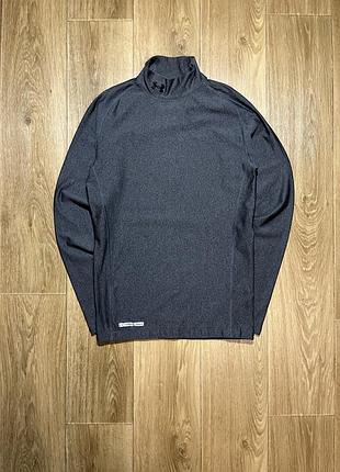 Компресійний лонгслів under armour, сірий, розмір l