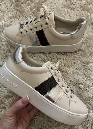 Лимитированные кроссовки, кеды michael kors, us 7,5m. оригинал