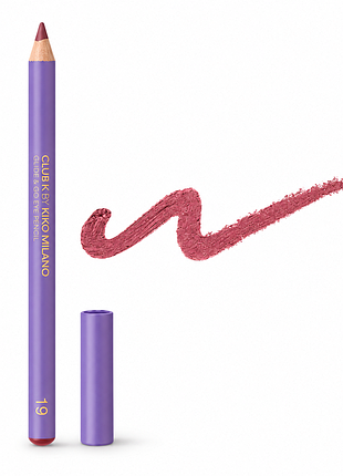 Карандаш для глаз kiko milano club k glide &amp; go eye pencil - 19 pop off deep magenta - насыщенный темный розово-пурпурный оттенок (000303-19)