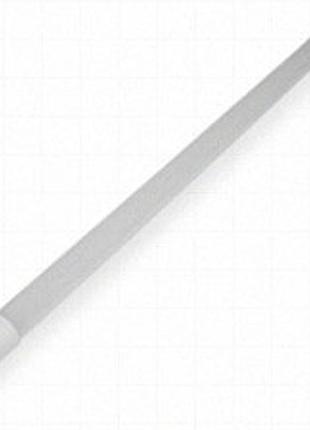 Корпус лампы t8-012 из пластика, 0,9 м, версия 2, молочно-белый, с торцевыми заглушками и радиатором