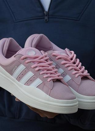😍 жіночі кросівки adidas campus light bad bunny pink