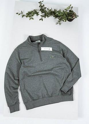 Светр чоловічий lacoste сірий та чорний