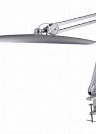 Настольная светодиодная лампа intbright 9501led-7 silver с зажимом, 117 smd-светодиодов, 2200 лм, 4 уровня регулировки яркости,