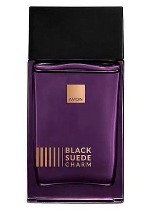 Туалетна вода avon black suede charm 100 мл для чоловіків