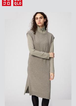 Платье uniqlo из овечьей шерсти