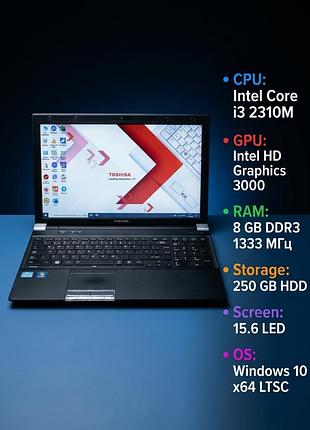 15.6"i3 2310m,8gb ddr3,250 hdd,intel hd graphics,ноутбук toshiba tecra r850-1c0