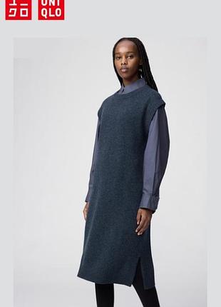 Платье uniqlo из овечьей шерсти