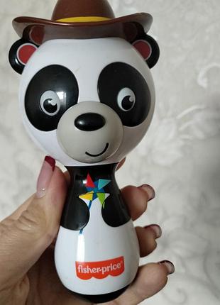 Развивающая музыкальная игрушка маракас панда fisher-price