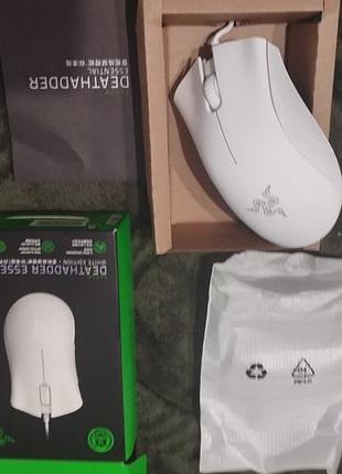 Ігрова мишка razer deathadder essential white edition 3