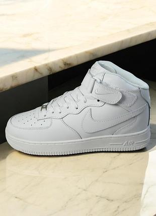 Кроссовки мужские nike air force af1 зима, зимний мех (0318)