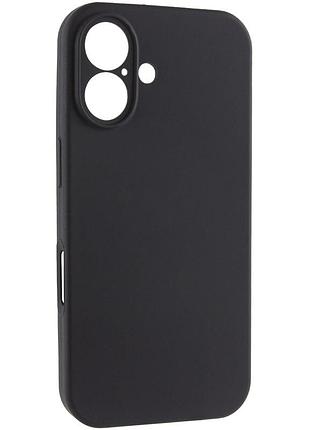 Чехол silk full camera protective (aa) no logo для apple iphone 16 plus (6.7") черный / black