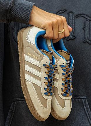 😍 жіночі кросівки adidas wales bonner x samba desert white