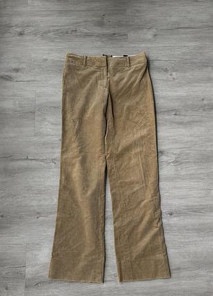 Бежеві вельветові штани h&m (eur 36 / s)