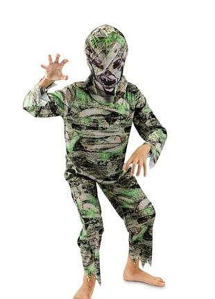 Карнавальный комбинезон, костюм с маской зомби, мумия на halloween 7-8 лет
