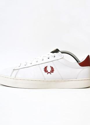 Брендові оригінальні білі шкіряні кеди fred perry 28.5 см