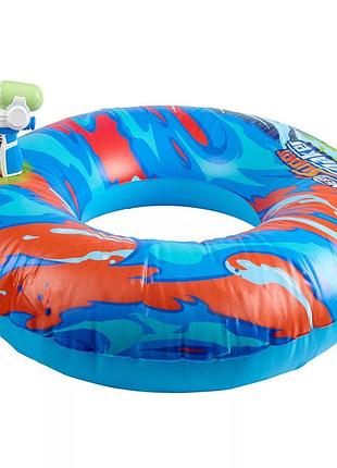 Надувний круг з бластером nerf super soaker hydro battle cruiser