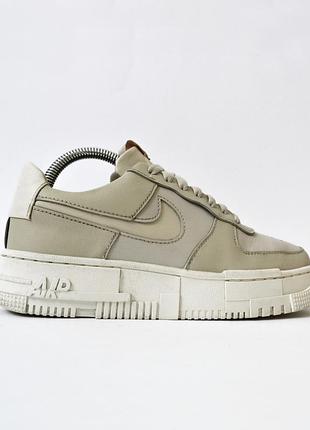 Брендові оригінальні демісезонні шкіряні кросівки nike air force 24-24.5 см