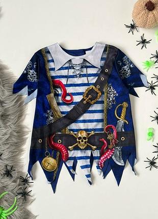 Карнавальная футболка пират на halloween tu 5-6 лет
