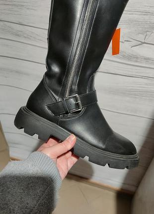 Чоботи жіночі стильні тренд zara
