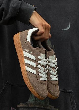 😍 жіночі кросівки adidas spezial brown suede