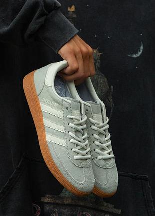 😍 жіночі кросівки adidas spezial grey white suede
