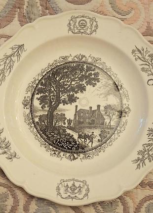 Тарелки марки wedgwood серии williamsburg restoration