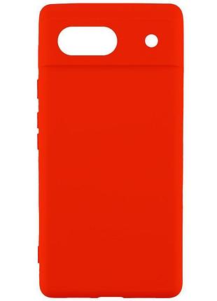 Чехол tpu getman liquid silk full camera для google pixel 6 красный / red