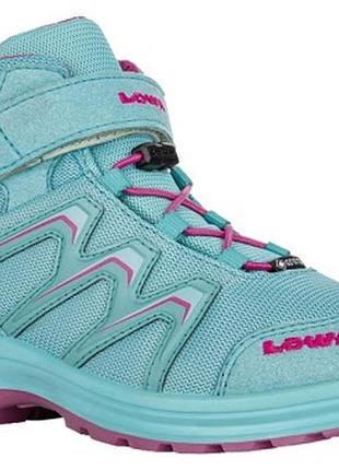 Кросівки для дітей lowa на мембрані gore-tex бірюзові